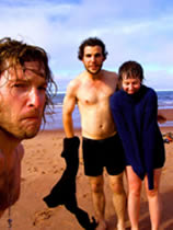 Ryan, Rose & Mark stop for a dip while on the road