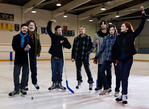 The New Pornographers on ice.