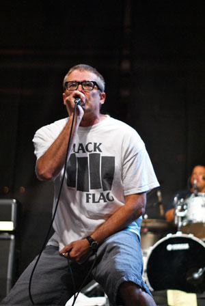 Milo Aukerman of The Descendents at Yonge & Dundas square