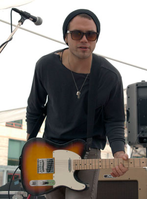 Stuck on Planet Earth guitarist is Adam Bianchi