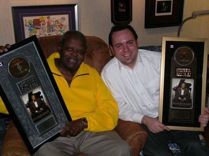 Scott Morin with Oscar Peterson