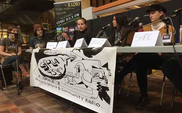 A campus panel discussion hosted by CFRU Radio