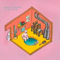 Peach Pyramid - Bright Blue